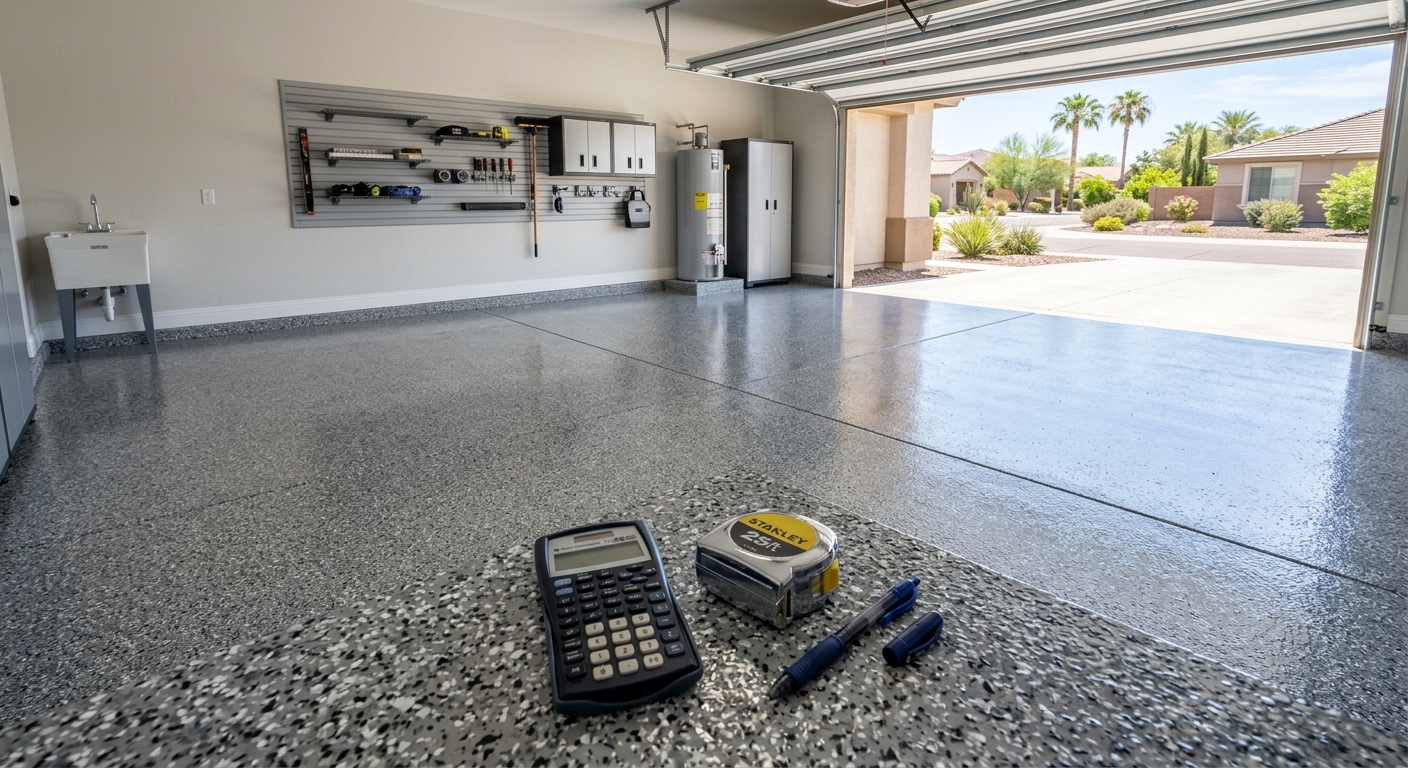 garage floor coating cost phoenix az pricing guide 2025